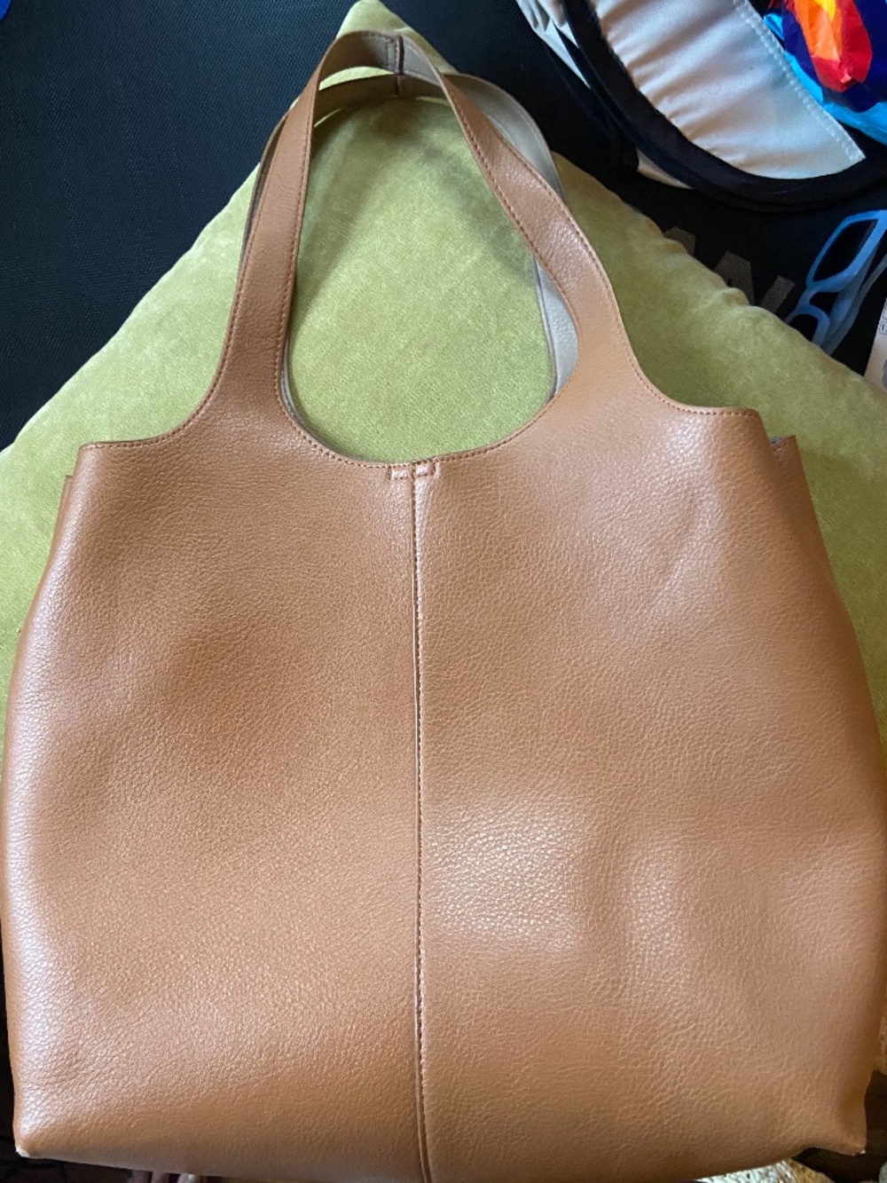 Madison West Faux Leather Shoulder Bag